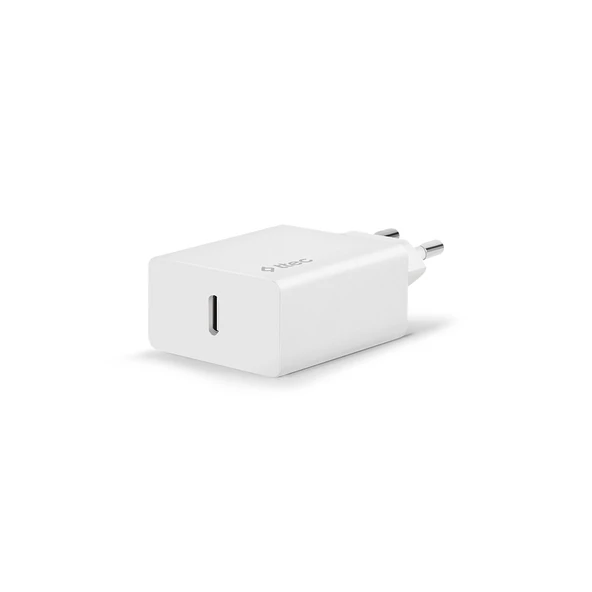 Ttec SmartCharger PD20W Type-C Çıkışlı Ultra Fast Hızlı Şarj Adaptörü Beyaz ürün görseli 1