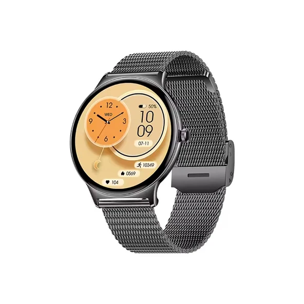 Haino TekoWatch Ultra 5 Amoled Ekran Super Slim Tasarım WaterProof 3 Kordonlu Akıllı Saat Titanyum Siyah Teko5 ürün görseli 1