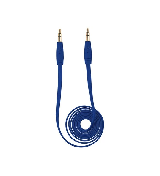 Trust Urban Revolt 3.5mm to 3.5mm Aux Ses Kablosu 1m Altın Port Girişli Mavi ürün görseli 1