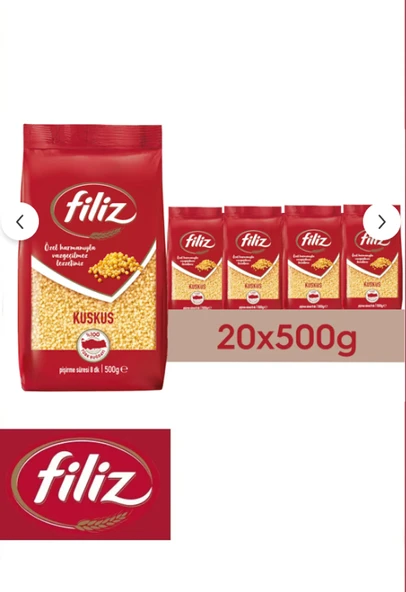Filiz Kuskus Makarna 500 GR X 20 Adet ürün görseli 1