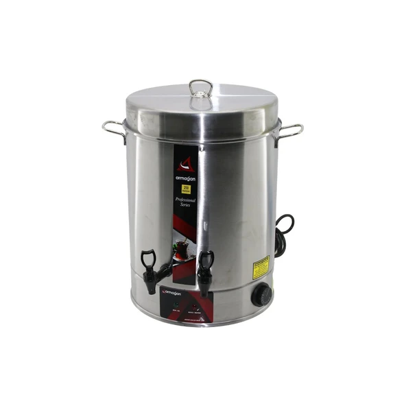 ARMAĞAN 250 BARDAK ÇAY OTOMATI ELEKTRİKLİ SEMAVER ÇAY MAKİNESİ ÇİFT MUSLUK 2500W (5224) ürün görseli 1