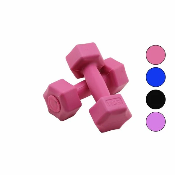1KG PLASTİK KÖŞELİ DAMBIL 2 PARÇA HERHANGİ BİR RENK GÖNDERİLİR (5224) ürün görseli 1