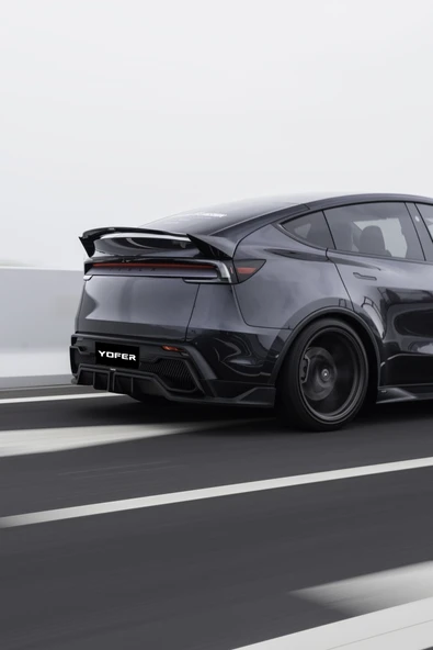 JUNIPER (MODEL Y 2025+)  YOFER SPOILER (PIANO BLACK) - Resim 3