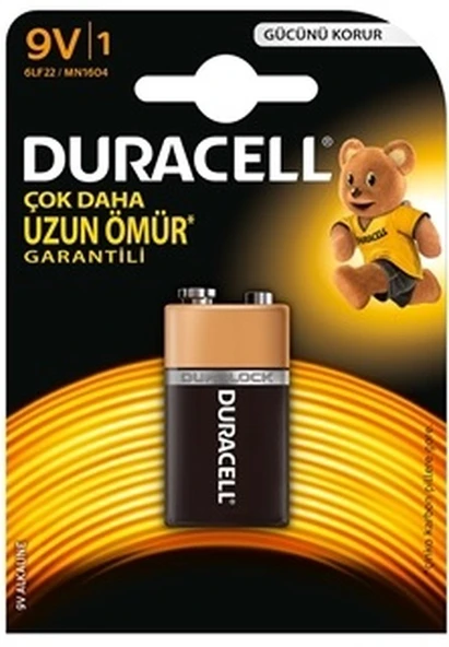 DURACELL 9V PİL TEKLİ (5224) ürün görseli 1