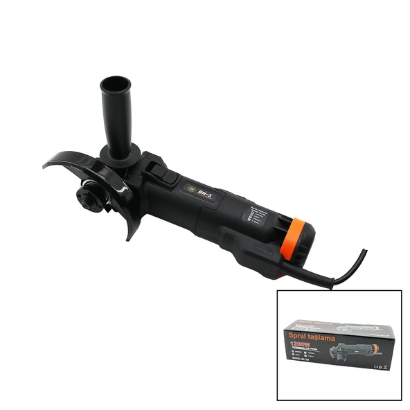 SPRAL TAŞLAMA  1200W  SİYAH - TURUNCU  11000/min - 125mm BLL-02 (5224) ürün görseli 1