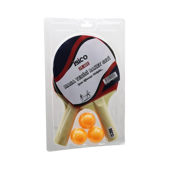 MASA TENİSİ PİNPON RAKET SETİ 2PCS RAKET - 3PCS TOP (5224) ürün görseli 1