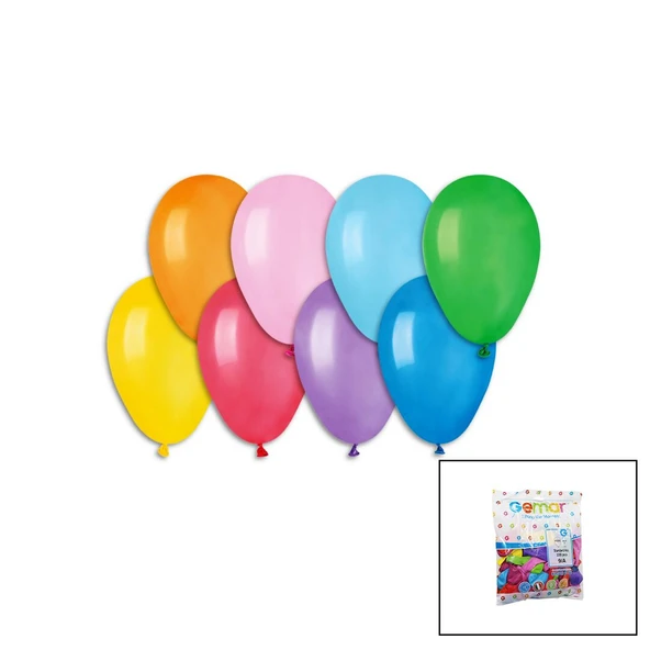 KLASİK RENKLİ BALON 7 İNÇ - 19CM - 100PCS (5224) ürün görseli 1