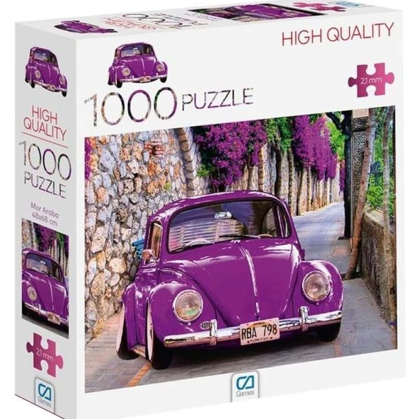 Mor Araba Puzzle 1000 ürün görseli 1