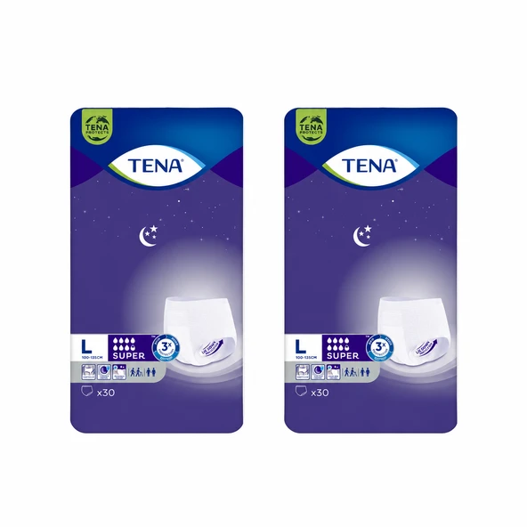 TENA GECE EMİCİ KÜLOTU LARGE BÜYÜK BOY 60 ADET ürün görseli 1
