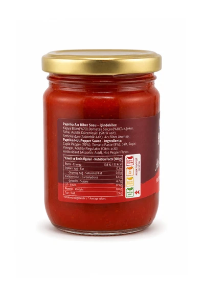 Burcu Paprika Acı Biber Sosu 200 Gr - Resim 2