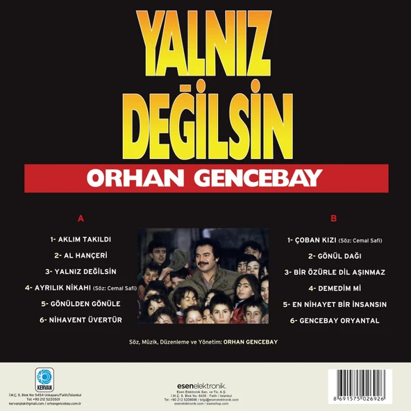 Orhan Gencebay Yalnız Değilsin - Plak - Resim 2