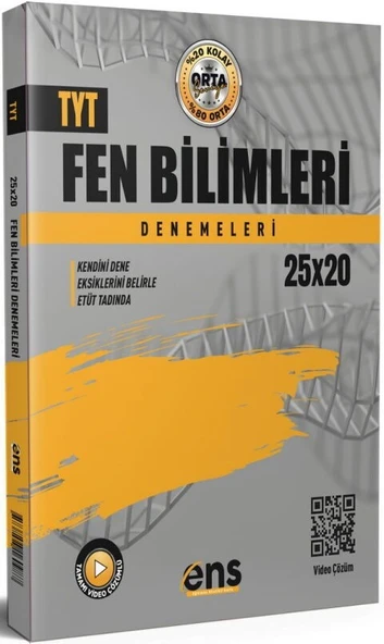 TYT Fen Bilimleri 20 x 25 li Denemeleri ENS Yayınları ürün görseli 1