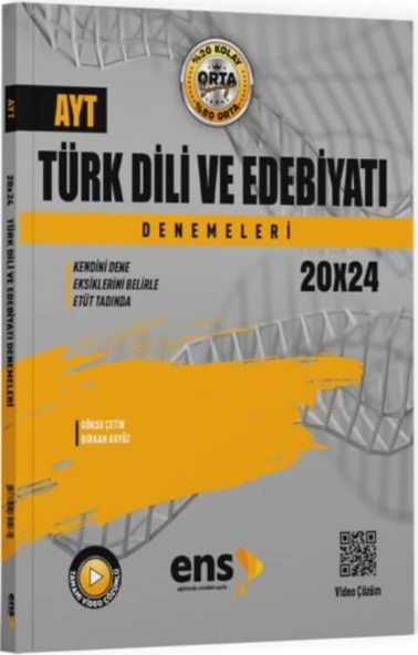 AYT Türk Dili ve Edebiyatı 20 x 24 Denemeleri ENS Yayınları ürün görseli 1