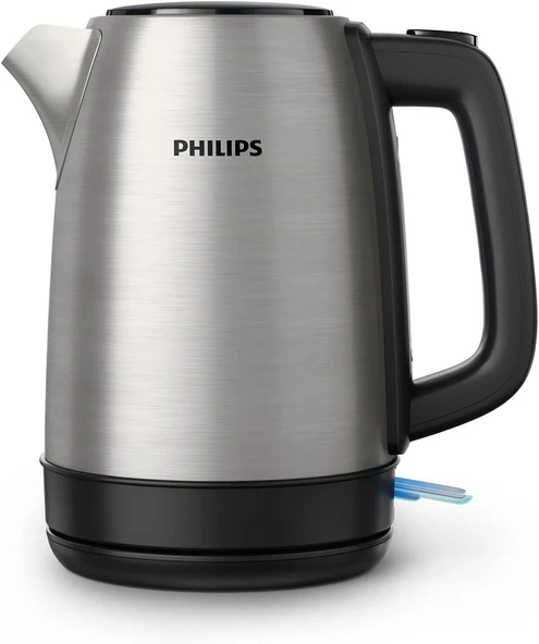 Philips Daily Collection Çelik Kettle 2200 W 1.7 Lt, Işıklı Gösterge, Yaylı Kapak, Hızlı Kaynatma Fo ürün görseli 1
