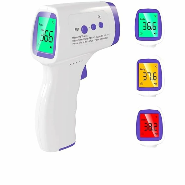 Ateş Ölçer (Tabanca Model) Dijital Ateş Ölçer (Temassız-16 Hafıza- Pilli) Nursemed AD-801 HS-257 ürün görseli 1