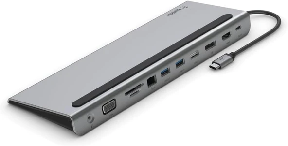 Belkin Usb-C Hub, 11'I 1 Arada Çoklu Bağlantı Noktalı Adaptör Yuvası, 4K Hdmi, Displayport, Vga, Usb ürün görseli 1