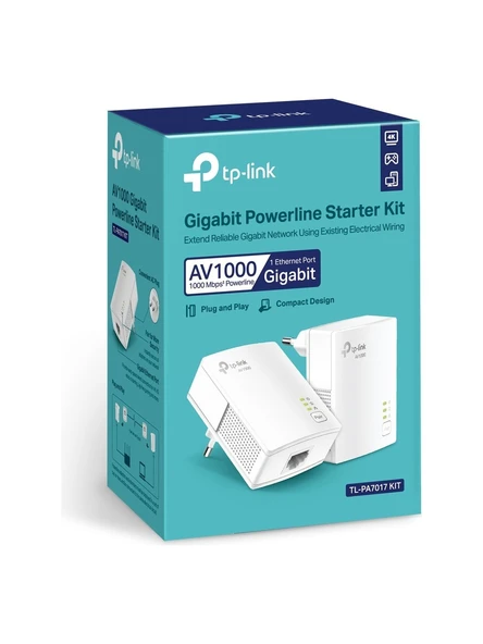 TP-Link TL-PA7017 KIT Powerline Adaptör ürün görseli 1