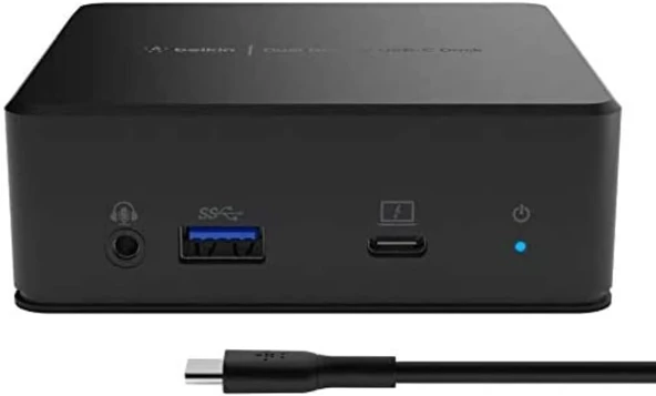 Belkin Usb-C Çift Ekran Bağlantı İstasyonu (85W Güç Dağıtımı, Hdmi, Usb-A 3.1 Gen 1, Usb-C, Usb C Di ürün görseli 1