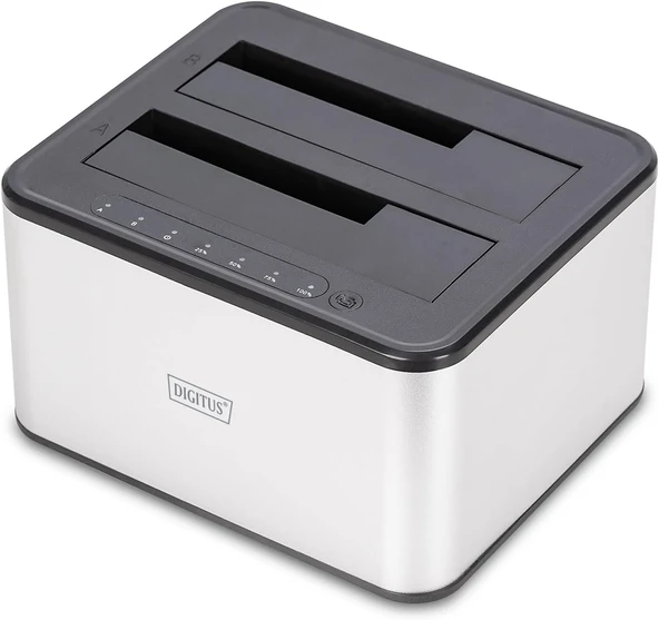 Digitus Da-71540-2 – Çift Sata Hdd Yerleştirme İstasyonu – Usb 3.0 – 2,5 Inç / 3,5 Inç Ssd Ve Sabit ürün görseli 1