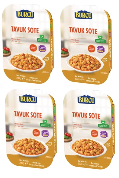 Burcu Tavuk Sote 200 gr x 4 Adet ürün görseli 1