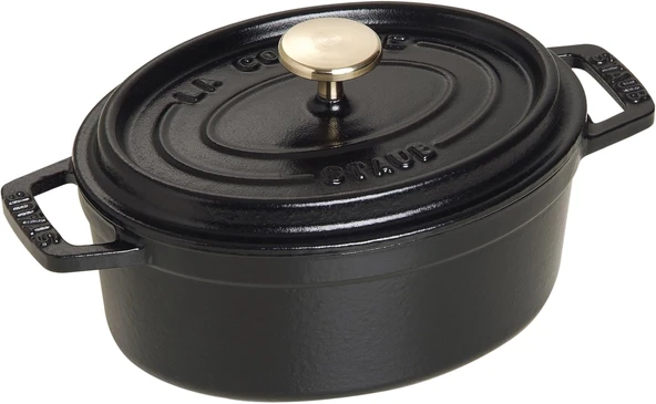 Staub La Cocotte Döküm Tencere, Siyah ürün görseli 1