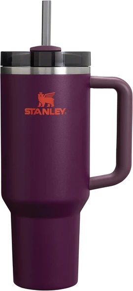 Stanley Quencher Pipetli Termos Bardak, Mürdüm (Plum), 1.18 Litre ürün görseli 1