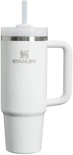 Stanley Quencher Pipetli Termos Bardak, Beyaz (Frost), 0.89 Litre ürün görseli 1