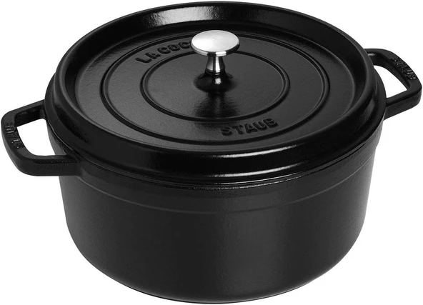 Staub La Cocotte Döküm Tencere, Siyah,24 Cm ürün görseli 1
