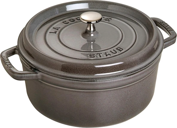Staub La Cocotte Döküm Tencere, Grafit Gri ürün görseli 1