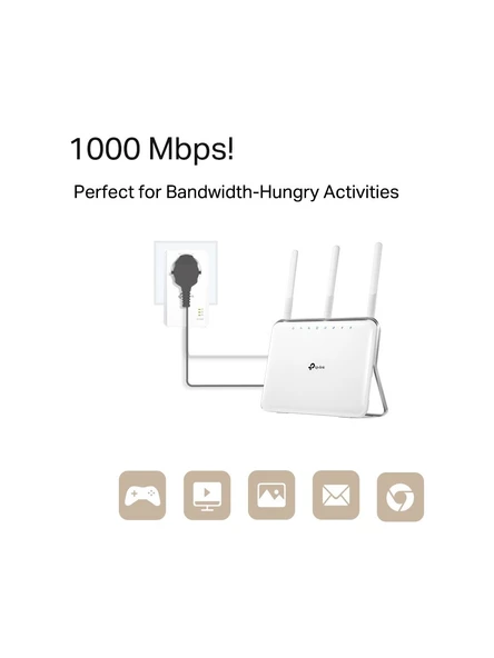 TP-Link TL-PA7017P Powerline Adaptör - Resim 4