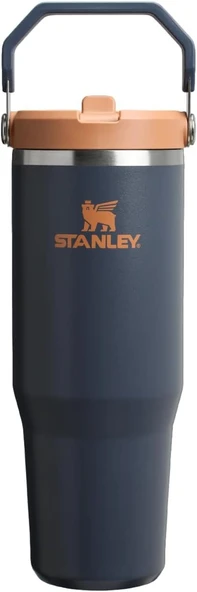 Stanley Iceflow Flip Straw Tumbler Pipetli Termos Bardak, Lacivert (Twilight), 0.89 Litre ürün görseli 1