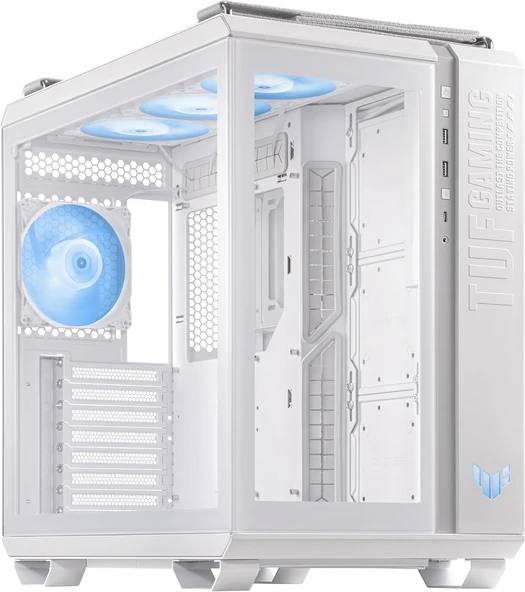 Asus Tuf Gaming Gt502 Panaromik Temperli Cam Usb Type-C Atx, Micro-Atx, Mini-Itx, Fanlı Beyaz Bilgis ürün görseli 1