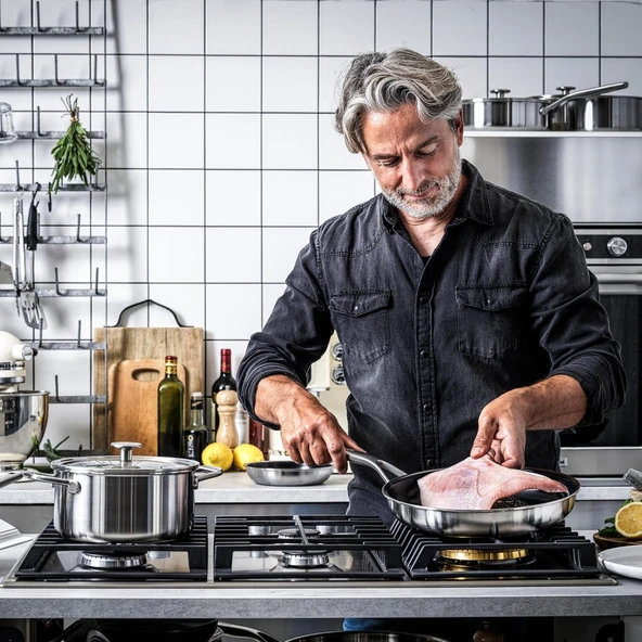 Kitchenaid 3-Kat Paslanmaz Çelik Tencere 20 Cm / 3,11 L - Resim 8