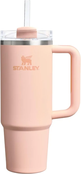 Stanley Quencher Pipetli Termos Bardak, Pastel Turuncu (Orange Cream), 0.89 Litre ürün görseli 1