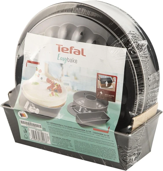 Tefal Easybake Savarin 3 Parça Kek Kalıbı Seti - Gri - Resim 8