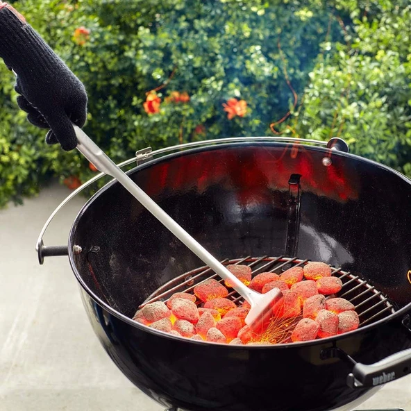 Weber 10615 Grill Charcoal Rake, Silver - Resim 6