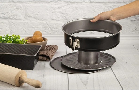 Tefal Easybake Savarin 3 Parça Kek Kalıbı Seti - Gri - Resim 6