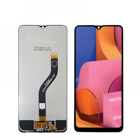 Samsung Galaxy A20s A207 LCD Ekran Dokunmatik Servis Orj - Siyah ürün görseli 1