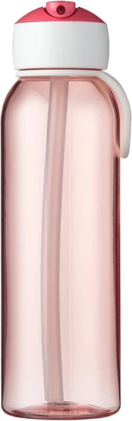 Mepal – Pipetli Içecek Şişesi Campus Flip-Up 500 Ml Pembe – Çocuklar Için Pipetli Su Şişesi – Gazlı ürün görseli 1