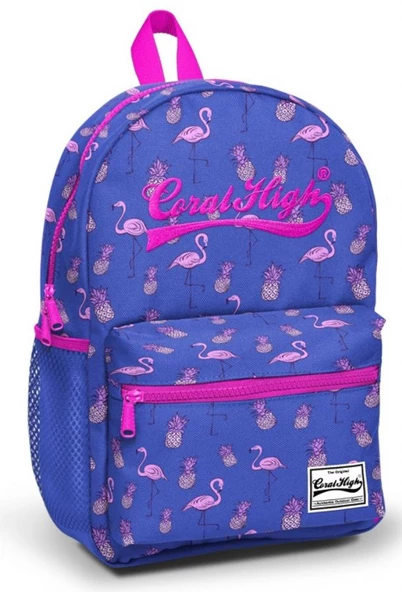 Coral High Flamingo Baskılı Anaokulu ve Günlük Sırt Çantası - 4-5 Yaş ürün görseli 1