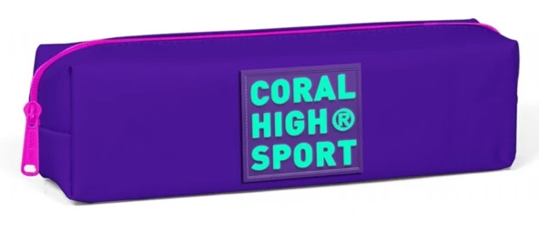 Coral High Sport Tek Bölmeli Mor Kalem Çantası ürün görseli 1