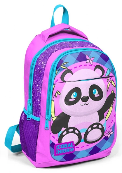 Coral High Sevimli Panda Kız Çocuk İlkokul Ortaokul Sırt Çantası ürün görseli 1