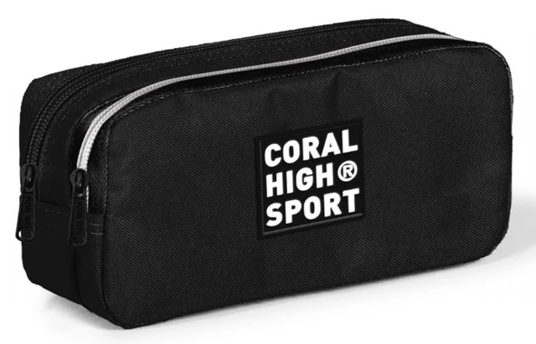 Coral High Sport İki Gözlü Siyah Kalem Çantası ürün görseli 1