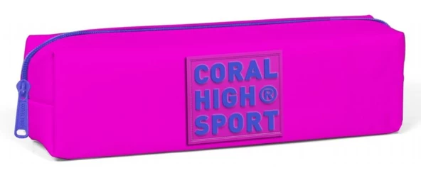 Coral High Sport Tek Bölmeli Pembe Kalemlik ürün görseli 1