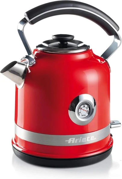 Ariete Moderna Su Isıtıcı Kırmızı 2854/00 - Modern Kettle 1,7 Lt, 2000 Watt, Paslanmaz Çelik Gövde, ürün görseli 1