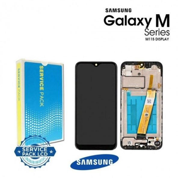 Samsung M115 M11 Ekran Lcd Çıtalı 100 Kvk Servis Orjinal ürün görseli 1