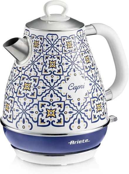 Ariete Capri Elektrikli Su Isıtıcı 1,7 Litre Kettle 2869/0C - Paslanmaz Çelik Gövde, Handmade Decora ürün görseli 1