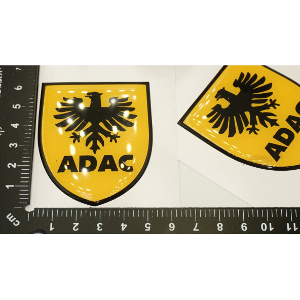 Adac Logo Damla Silikon Sticker 2 Li Set - Resim 5