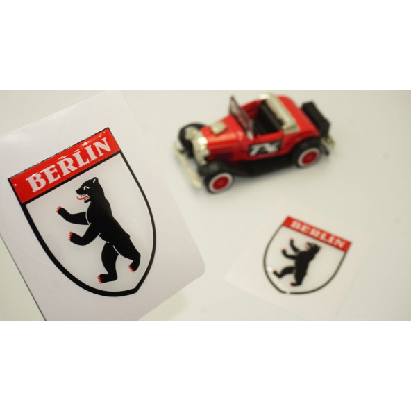 Berlin Logo Damla Silikon Sticker 2 Li Set ürün görseli 1