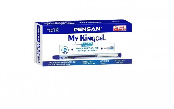 İğne Uçlu Jel Kalem 12 Adet 0.5 Pilot Kalem Pensan Mykinggel İğne Uçlu Jel Kalem Pilot Kalem 12 Tane 0.5mm ürün görseli 1